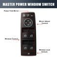 thumbnail image 4 of Unique Bargains 2128208310 Vehicle Master Power Window Switch Driver Side for Mercedes-Benz C200 C250 2010 2011 2012 2013 2014 Black, 4 of 7