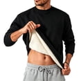 thumbnail image 2 of XRoczxe Men's Thermal Fleece Lined Sweatshirt, Warm Sherpa Pullover Crewneck Sweater, Soft Winter Long Sleeve Top for Casual Daily Wear & Layering, 2 of 5