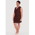 thumbnail image 3 of Women's Plus Size Heart Geometric Pointelle Button Front Vest, 3 of 4