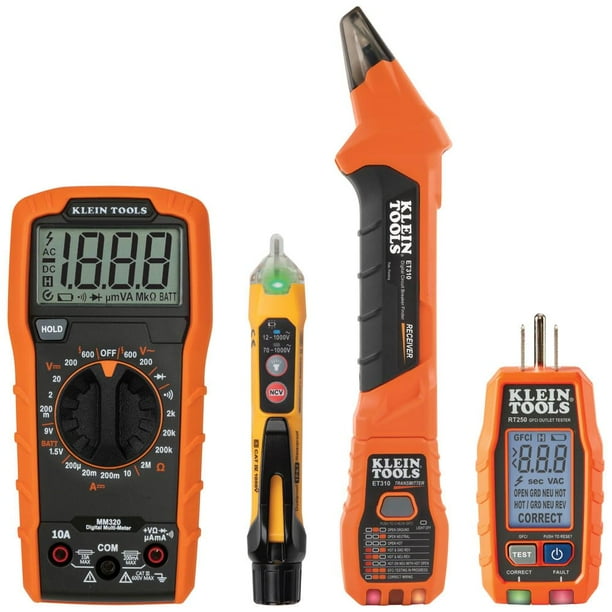 Kit de búsqueda de disyuntores Klein Tools 80101 con multímetro
