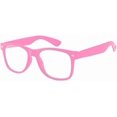 thumbnail image 1 of Clean Lens Glasses For , Color Frames Entertainment Game Glasses Pink Pink (Baby Pink), 1 of 5