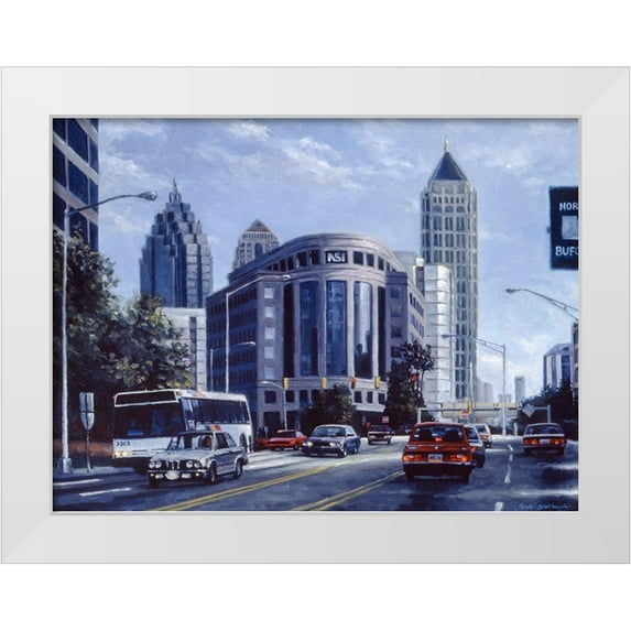 Braithwaite, Bruce 24x19 White Modern Wood Framed Museum Art Print Titled - Pershing Point