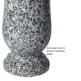 thumbnail image 3 of CasaWorks Cemetery Vase for Grave Decoration,Gray Heavy Granite Headstone Flower Holder, 3 of 5