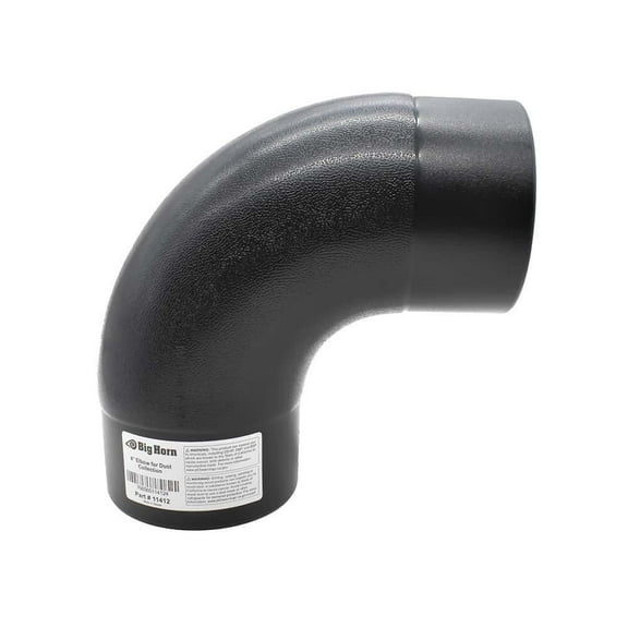 Big Horn 4 Inch 90 Degree Abs Elbow Fitting For Hose Clamp