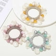 thumbnail image 2 of Dalrosia 3PCS Pearl Hair Ties Rhinestone Ponytail Holder Bead Hair Scrunchies Elastic Hair Band Hair Accessories for Women and Girls, 2 of 6