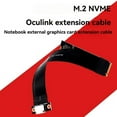 thumbnail image 2 of M.2 NVMe PCIE 4.0 to Oculink SFF-8611 SFF-8612 Female Adapter Cable Laptop External Graphics Card Extension Cable, 2 of 8