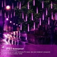 thumbnail image 6 of LINLIN Solar Meteor String Lights, 30cm 10 Tubes Falling Rain Lights Solar Garden String Lights for Garden, 6 of 8