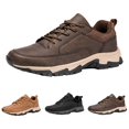 thumbnail image 4 of NOKIO Sneakers for Men Outdoor Wate𝗋proof Sneakers 𝖫a𝖼e Up Running Shoes Lightweight Hiking Shoes Wide Width Non-S𝗅ip Sport Shoes So𝗅id Color Casual Walking Shoes, 4 of 9