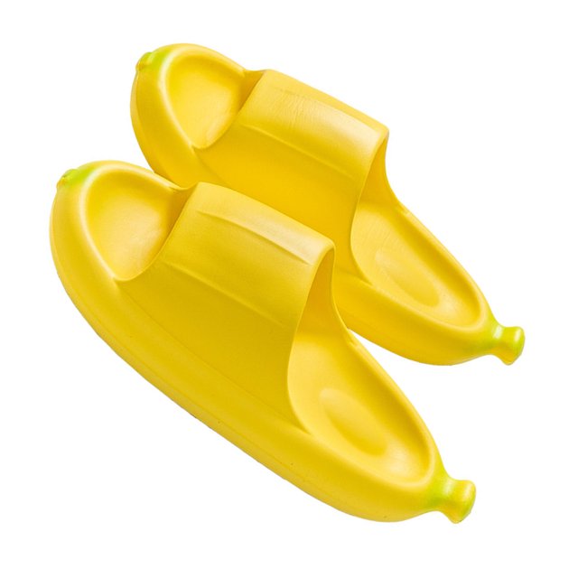Zapatillas de ducha para mujer, zapatillas de baño con forma de plátano para mujer, zapatillas de baño para mujer, rendimiento confiable