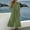 Green, variant on Short Sleeve Summer Dress Womens Plus Size Dresses Regular Fit 2026 Solid Color V Neck Lace Conservative Dress for Night Out and Club S-2XL