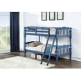 thumbnail image 2 of Newboti Furniture Homestead Dark Blue Finish Twin/Twin Bunk Bed 81504, 2 of 6