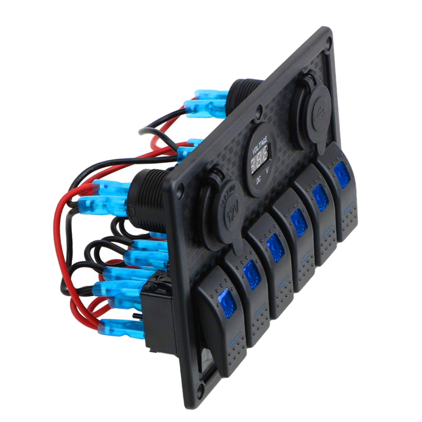 Waterproof Gang Rocker Switch Panel for Marine Boat Car Light