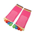 thumbnail image 6 of 4 Pairs Full Finger Toe Socks Men Women Non Slip Sticky Five Toe Socks for Sport Daily Fit Mutlicolor Rose Red, 6 of 7