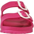 thumbnail image 5 of NORTY Women's Indoor Outdoor 2 Strap Adjustable Buckles Slide Sandal 41978-6B(M)US (Fuchsia), 5 of 7