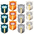 thumbnail image 3 of ULTNICE 12Pcs Decorative Owl Hooks Assorted Color Modern Style Wall Hanging Families Bathroom, 3 of 8