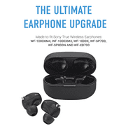 Comply Foam Ear Tips for Sony TrueWireless WF-1000XM5, XM4, XM3 and more! Ultimate Comfort and Unshakeable Fit, Medium, 3-Pairs, Black