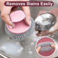 thumbnail image 6 of Steel Wool Scrubber with Handle, Multifunctional Metal Scrubber for Pan Pot, Metal Scouring Pads Dishwashing Stainless Steel Scrubbing Pads for Kitchen, 6 of 9