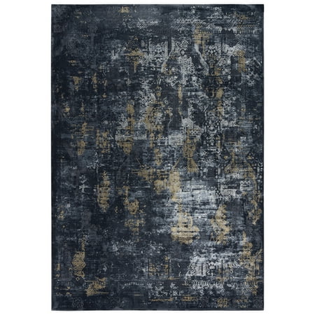 Rizzy Rugs Emerge Area Rug EMG928 Gray/Black Faded Bleached 2  7  x 9  6  Rectangle Manufacturer: Rizzy Rugs Collection: Emerge Rugs Style: Emerge Rugs: EMG928 Gray/Black Specs: SyntheticsOrigin: Made in TurkeyThe air of luxury hangs upon Rizzy Home s Chelsea collection. The soft ivory  gray and teal are both modern and timeless  combined with elegant abstract patterns and a very soft feel make a terrific addition to any space. These pieces are machine made in Turkey and feature a 100% super soft polypropylene pile.