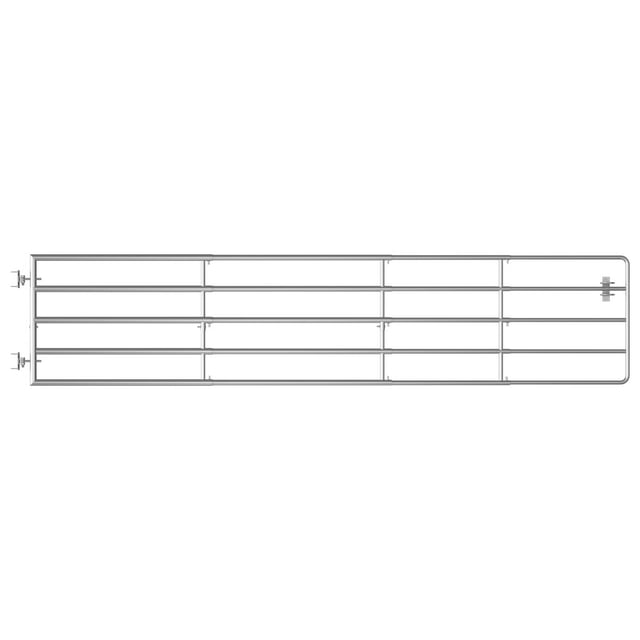 vidaXL Field Gate Farm Gate for Poultry Animals Garden Gate Farm Door Silver