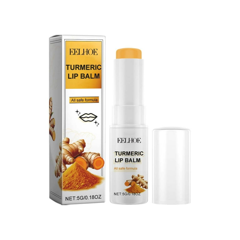 Turmeric Lip Balm for Dark Lips Turmeric Lip Scrub Lip Brightener for Smokers Dark Lip Lip Scrub for Dark Lips to Lighten Lip Exfoliator Scrub for