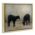 thumbnail image 4 of Stupell Industries Black Sheep Grazing Animals & Insects Photography Gold Floater Framed Canvas Art Print Wall Art, 31 x 25, 4 of 10