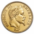 thumbnail image 2 of 1867-BB France Gold 100 Francs Napoleon III AU-58 PCGS, 2 of 3
