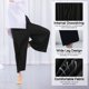 thumbnail image 3 of TFixol Pantalones de pierna ancha para mujer, pantalones de baile acampanados sueltos con cordón para mujer, 3 of 8
