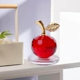 thumbnail image 3 of Xingzhi Crystal Apple Figurine Paperweight Ornament Home Decor Collectibles Gift Red, 3 of 8