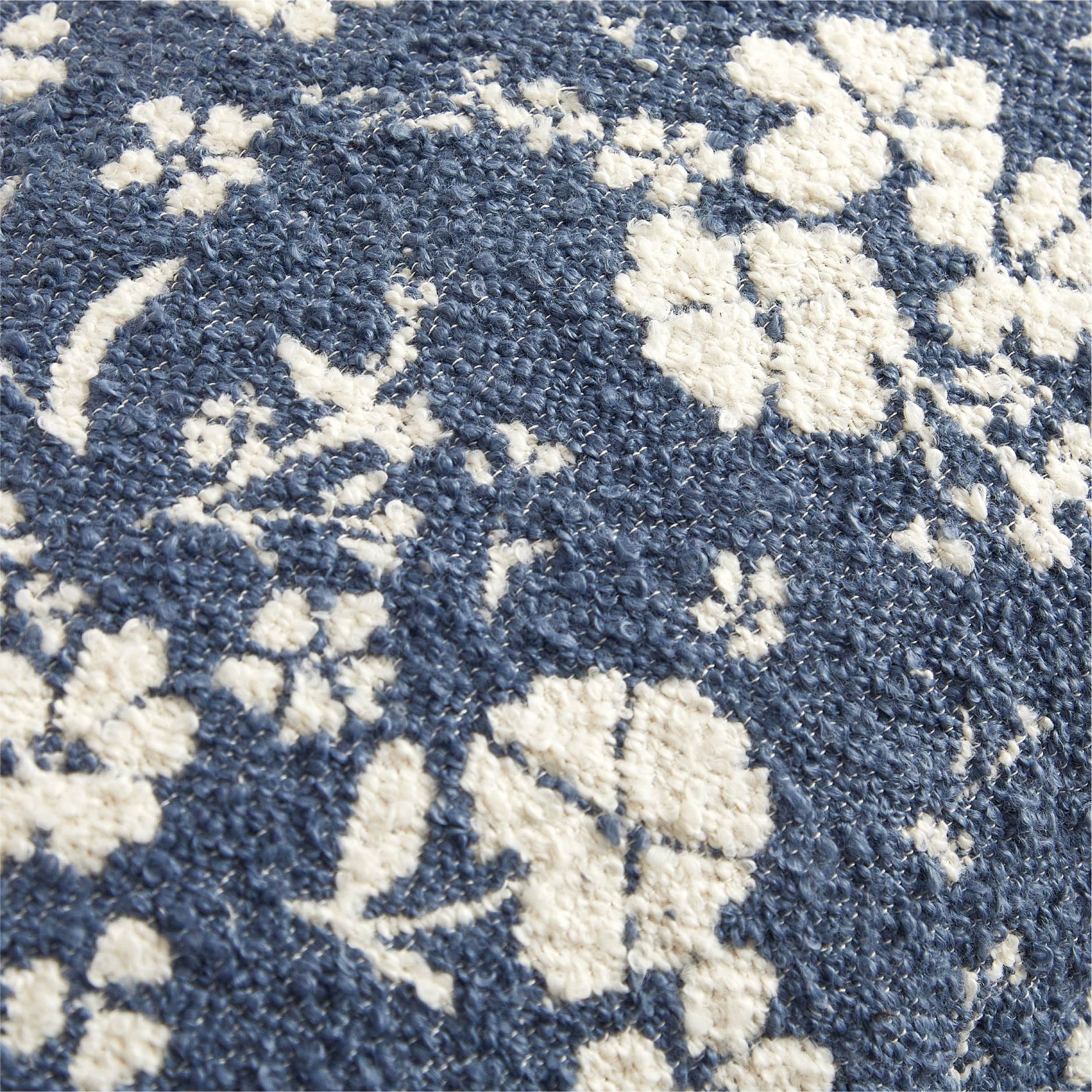 The Pioneer Woman Blue Daisy Boucle Decorative Pillow, 20" x 20"