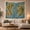 Fantasy Ocean, variant on Fantasy Continent Map with Mountains, Adventurous Fantasy Style for Fantasy Art Lovers, Map Wall Decor Housewarming Gift, Tapestry Wall Hanging for Bedroom and Study Room