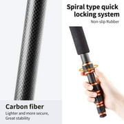 K&F CONCEPT Carbon Fiber Travel Tripod for DSLR Camera, Monopod, 360° Ball Head, 17.6lbs Load Capacity