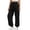 Black-03, variant on Sentuca Womens Sweatpants Jogger Solid Color Elastic Bottom Pants with Pockets Fashion Workout Baggy Trousers Blue M