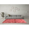 thumbnail image 3 of Ahgly Company Indoor Rectangle Abstract Red Contemporary Area Rugs, 7' x 9', 3 of 4