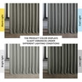 thumbnail image 4 of HPD Half Price Drapes Blazer Grey Extra Wide Faux Linen Room Darkening Curtains for Bedroom & Living Room Curtains (1 Panel), Window Curtains 96 inches long, extra wide curtains & drapes, 100W X 96L, 4 of 11