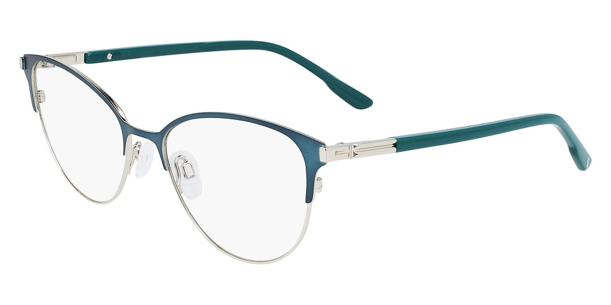 Skaga SK2114 Innerlig Half Rim Round Petrol Eyeglasses