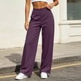 thumbnail image 4 of JOANKDMI Athletic Pants for Women Stretchy Tummy Control Butt Lifting High Waisted Elastic Waist Straight Leg Bottoms Sports Gym Active Yoga Trousers with Pockets, 4 of 5