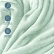 thumbnail image 5 of Bare Home Manta de Felpa Polar 300 G/M², Microfibra Mullida, Suave y Afelpada, Tamaño Matrimonial/queen, Menta Primaveral, 5 of 7