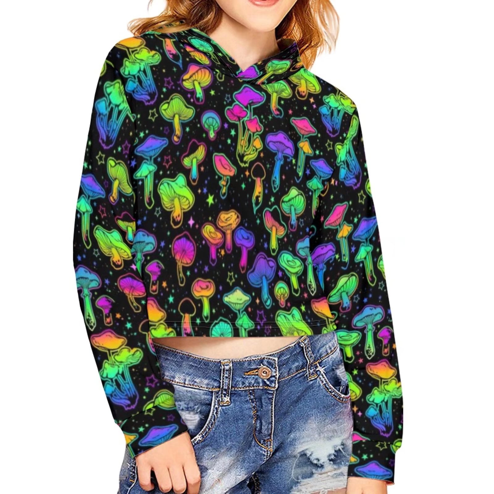 Alien crop top hoodie sale