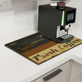 thumbnail image 2 of Coffee Bar Mat Super Absorbent Drying Coffee Mat with Non-slip Rubber Backed for Countertops, Coffee Bar Accessories Decor with Coffee Cup Pattern for Kitchen Counter, 16"x24", 2 of 6