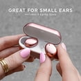 thumbnail image 2 of Earbuds inalámbricos Tempo 30 Rose Gold para mujeres con oídos pequeños, cute pink, bajos potentes, resistentes al sudor IPX7, batería de 32 horas, regalo para mujeres, 2 of 3