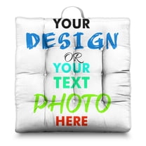 22x22in Square Meditation Cushion - Floral Velvet Floor Pillow for Kids Adults, Pets Sleep Mat Gym Yoga Seat Cushion with Handle, Perfect for Home Bedroom Livingroom, Office, School Sitting