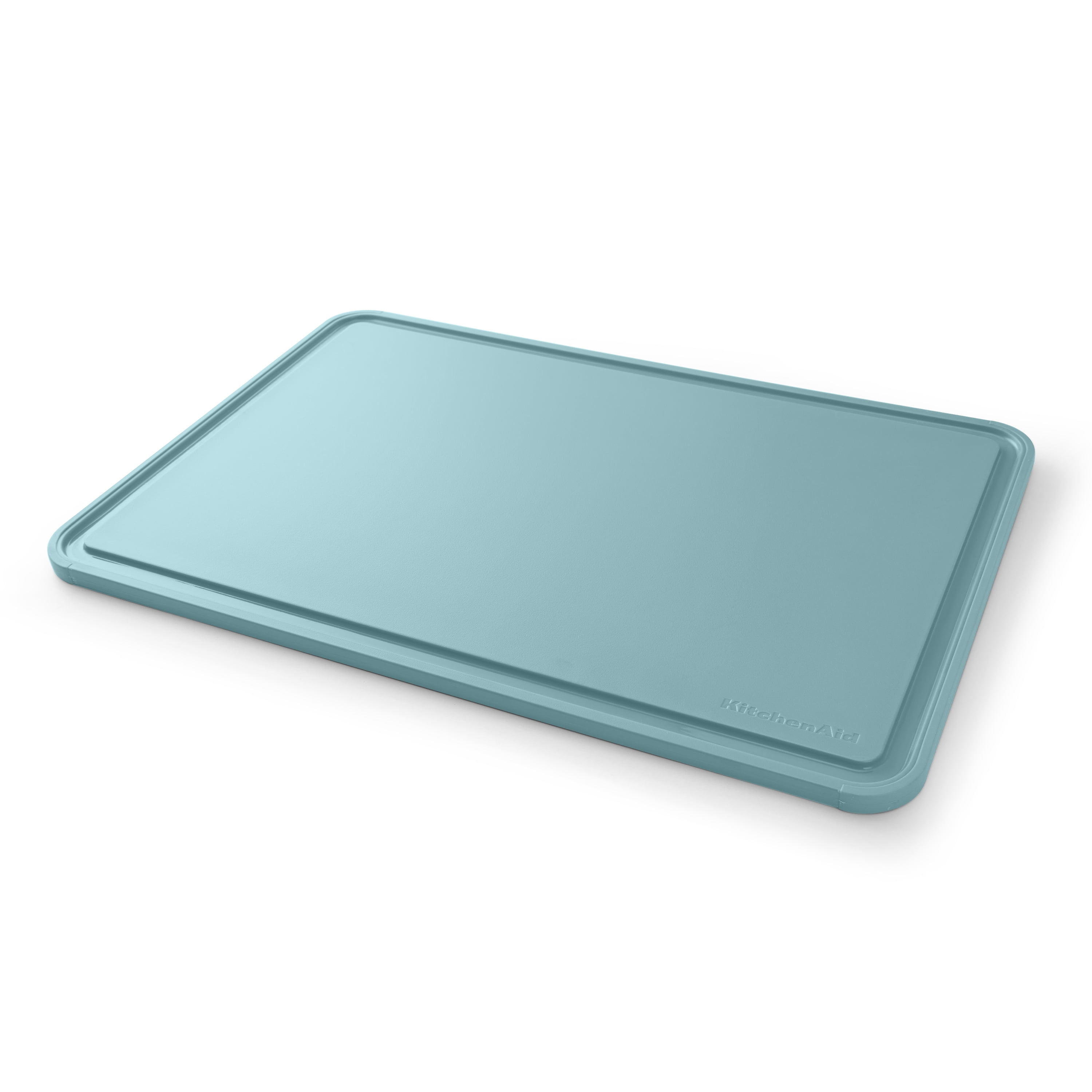 KitchenAid 12x18 Poly Cutting Board, Perimeter Trench, Non Slip Edges, Dishwasher Safe Mineral Water