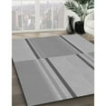 thumbnail image 3 of Ahgly Company Machine Washable Indoor Round Transitional Gray Cloud Gray Area Rugs, 6' Round, 3 of 7