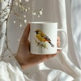 thumbnail image 4 of Bird Watching Mug, Orchard Oriole Song Bird Mug, 11oz or 15oz White Ceramic Coffee Mug Gift for Bird Watchers, 4 of 9