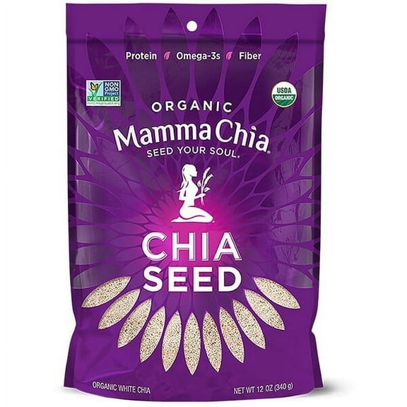 Mamma Chia, Organic White Chia Seed, 12 oz Pack of 2
