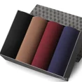 thumbnail image 3 of Lote de 4 calzoncillos tipo bóxer para hombre, ropa interior masculina de seda helada, suave, sexy, transpirable y cómoda, 3 of 5