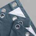 thumbnail image 3 of Ovation Blue Thermal Cross Linen Weave Blackout Grommet Curtain (1 Panel), Ovation Blue, 50W X 120L, 3 of 6