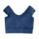thumbnail image 5 of Sujetador deportivo largo acolchado para mujer - Top de entrenamiento de yoga con aberturas, camiseta sin mangas con tirantes para gimnasio, 5 of 5