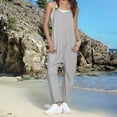 thumbnail image 6 of Scacto Jumpsuits for Women Casual Summer Outfits Comfy Beach Vacation Trendy Overalls Sleeveless Spaghetti Rompers Fashion Clothes, 6 of 6