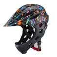 thumbnail image 1 of Adjustable Breathable Kids Bike Helmets Toddler Lightweight Full Face Bicycle Helmets with LED Light, 1 of 9